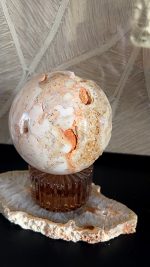 Chalcedoon/aragoniet statement piece bol - Afbeelding 4