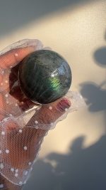 Labradoriet bol met blauwe/roze flash - Afbeelding 6