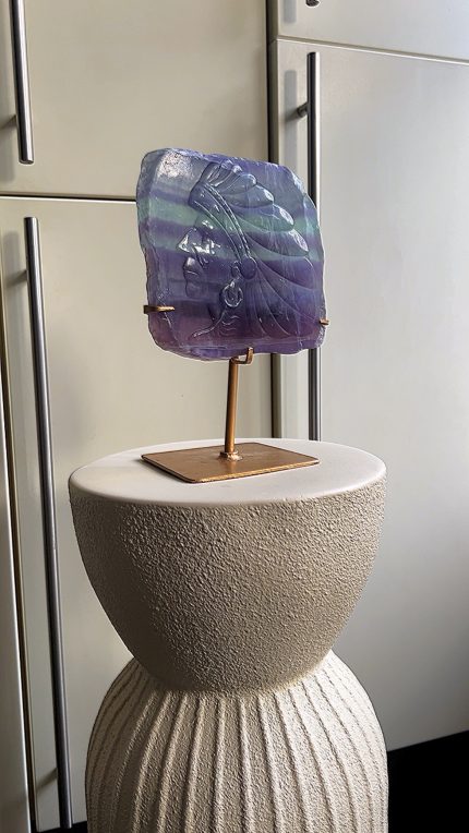 Indiaan fluoriet op standaard