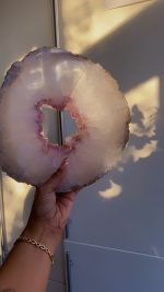 Amethist met kwarts portaal/dienblad