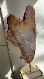 Pink amethyst on stand/ roze amethist op standaard exclusief - Afbeelding 2