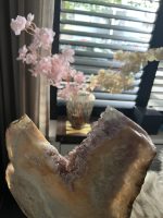 Pink amethyst on stand/ roze amethist op standaard exclusief - Afbeelding 3
