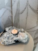 Theelichthouder Calciet met kwarts - Afbeelding 3