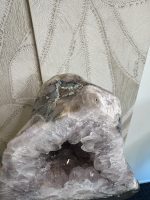 Amethist Geode met Avoloniet achterkant - Afbeelding 5