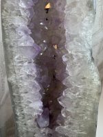 Amethist Geode met Avoloniet achterkant - Afbeelding 2