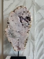 Roze amethist op standaard 1.3 dubbelzijdig gepolijst - Afbeelding 6