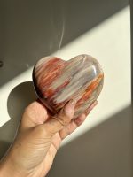Versteend hout hart bruin/rood - Afbeelding 2