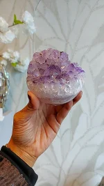 Amethist statement piece bol - Afbeelding 2